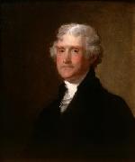 Gilbert Charles Stuart Thomas Jefferson USA oil painting artist